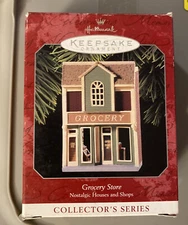 Hallmark 1998 GROCERY STORE #15 Nostalgic Houses and Shops Series Original Box