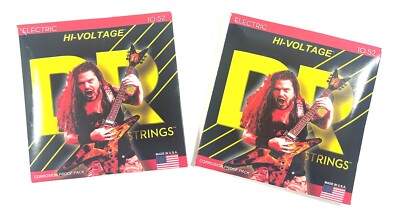DR Guitar Strings Electric 2 Sets Dimebags Hi-Voltage 10-52