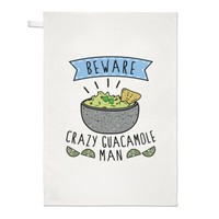 Beware VerrüCkte Guacamole Mann Geschirrtuch SpüLlappen Vatertag Freund Lustig
