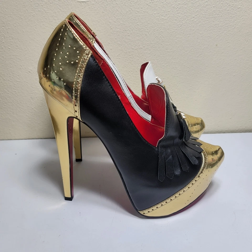 Zapatos de tacón alto Taylor Says Rummy de cuero talla 8,5 Foto 4 de 4