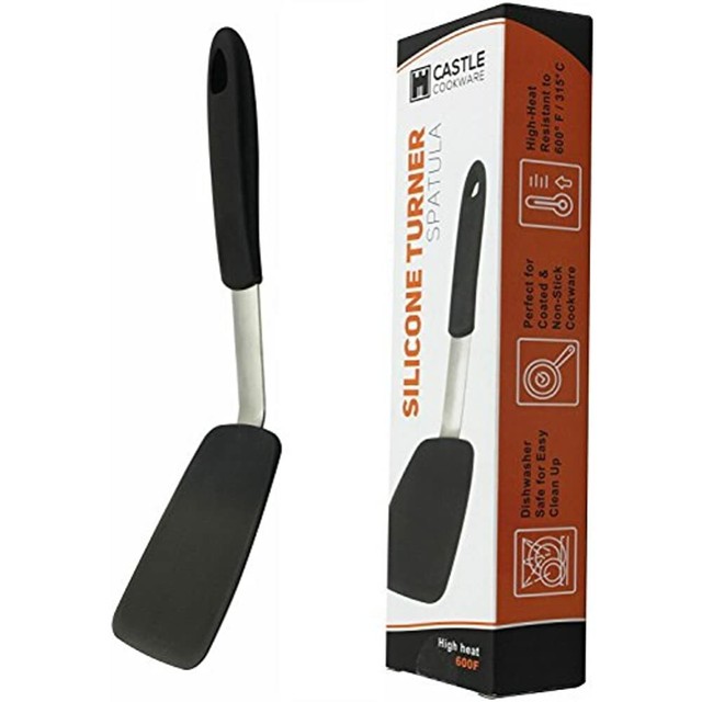 Silicone Spatula Turner Flexible Stainless Steel Core High Heat