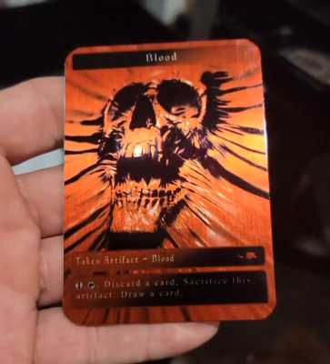 Blood / Custom Metal Token / Magic the Gathering | eBay