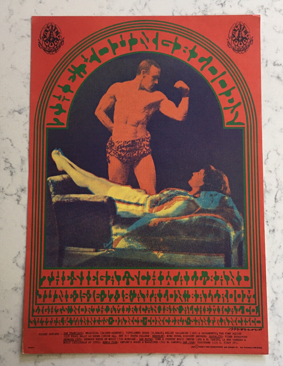 1967 FAMILY DOG PRODUCTIONS FD-66 CONCERT POSTER THE YOUNG BLOOD