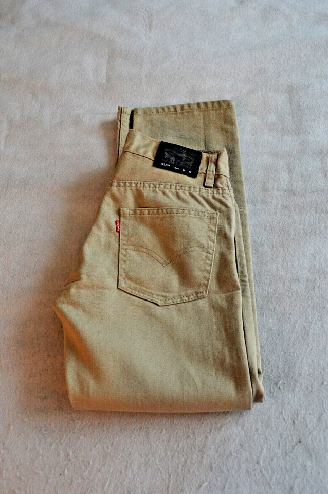 Pantalones de mezclilla Levis Jeans talla 16 Reg 511 ajustados rectos 28x28 niños niños niños Foto 3 de 4