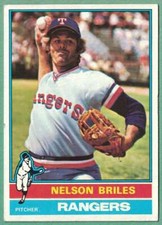 1976 Topps #569 Nelson Briles Texas Rangers EX