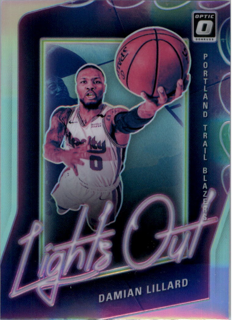 2020-21 Donruss Optic Lights Out Holo #3 Damian Lillard - NM-MT