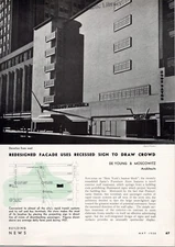 1938 Article * Spear's Furniture Store New York City * De Young & Moscowitz