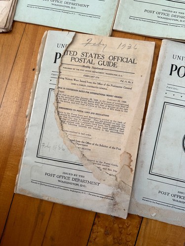 (16) Antique United States Official Postal Guides 1932 1933 1936 VTG Ephemera - Picture 8 of 8