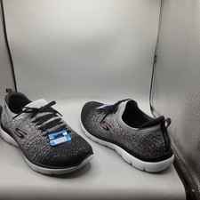 Skecher Summits Sweet Glow Space Dye Fixed Lace Sneakers 8.5M Black Multi A4