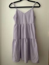 Womens Purple Tiered Dress Size Small