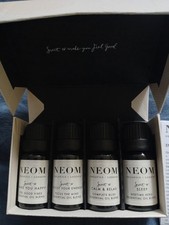 NEOM Wellbeing Essential Oil Blends Collection 4 x 10ml - scent sleep happy calm