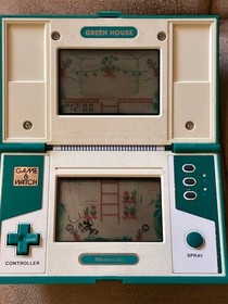 Nintendo Game & Watch Green House Multi Screen Handheld Game Console Vintage
