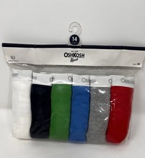 New In Package Oshkosh B gosh Boys Underwear 7pair/pack Briefs Solid Colors