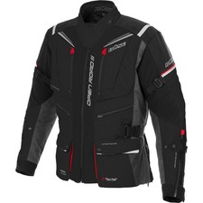 Herren Motorrad Jacke 29 kurz - Büse Open Road 3 III wasserdicht - schwarz-rot