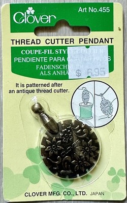 Clover 455 Thread Cutter Pendant-Antique Gold Made In Japan NEW