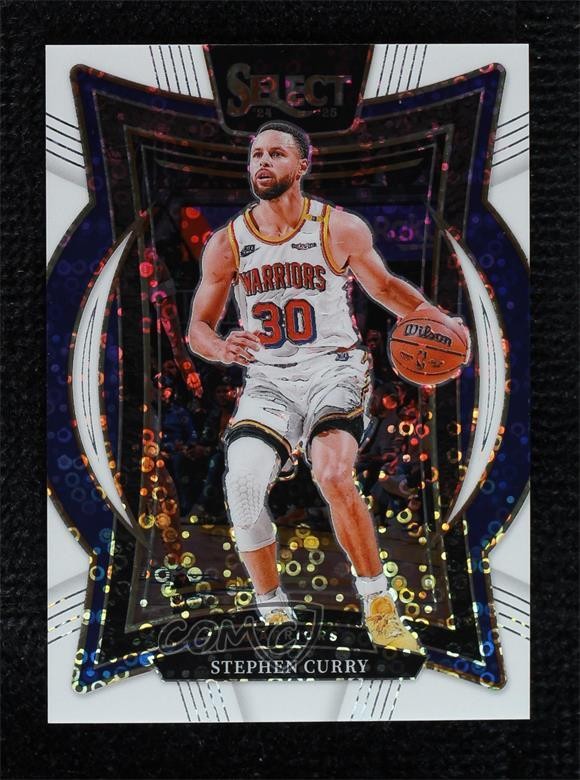 2024-25 Panini Select Concourse White Disco Prizm 15/75 Stephen Curry #7 19fe