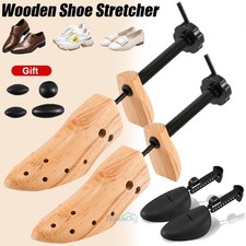 Adjustable Length Wooden Shoe Stretcher Widener Expander for Men Women Size 5-13