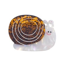 Snail Hair Clip,Acetate Claw Clips,White Snail Hair Clips for Women White