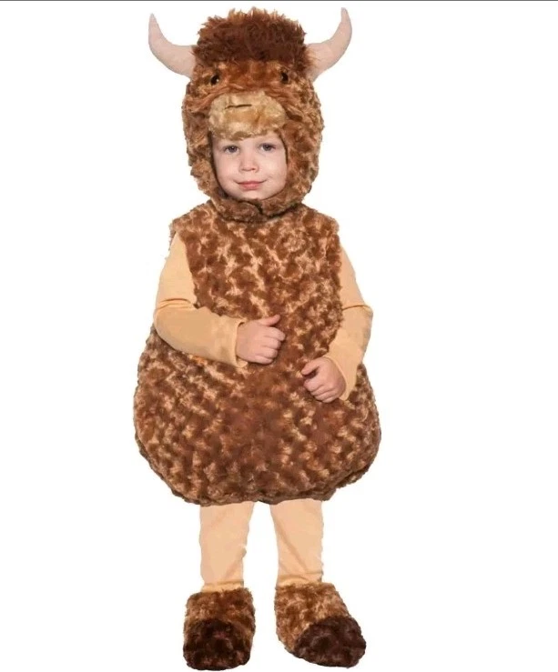 Underwraps Highland Ganado Disfraz Vientre Bebés Lindo Halloween Niño Pequeño Talla 4-6 Foto 4 de 4