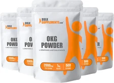 .Com L-Ornithine Alpha-Ketoglutarate Powder - OKG Supplement, Nitric Oxide Suppl