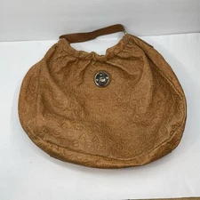 MARC BY MARC JACOBS Bag Brown Embossed Lamb Leather Hobo Shoulder Large Vintage