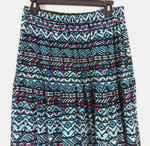 Maxi Falda Lularoe Talla L Amapola en Niveles Azteca Estampado Multicolor 2965 - Imagen 2 de 6