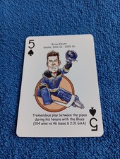 Brian Elliott Card St. Louis Blues Hero Decks Playing Card Hockey Card NHL