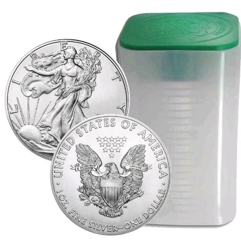 1 Oz Silver Coin 2019 American Eagle Roll (20 Coin Tube) 999 Fine (BU/GEM) 🦅