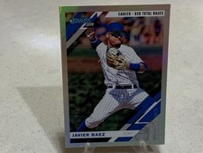 2019 Panini Donruss - Variation Javier Báez #165 Career Stat Line /500