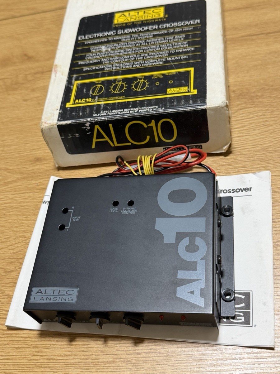 Altec Lansing Alc10 Electronic Crossover Vintage | eBay