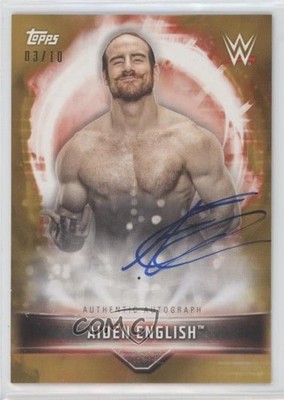 2019 Topps WWE Road to Wrestlemania Gold 3/10 Aiden English #A-AE Auto g2u