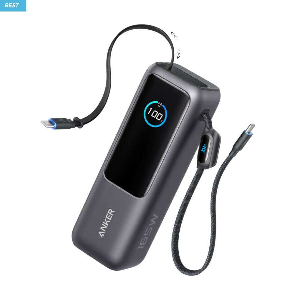 Anker 25K 165W Power Bank, 25000mAh 100W Fast Charging, Black
