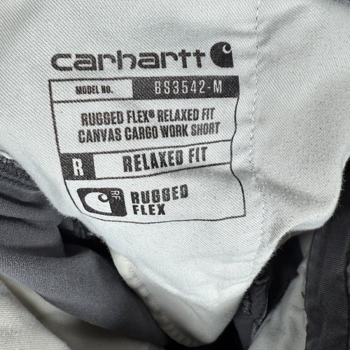 Carhartt Shorts Herren 34 grau Rugged Flex Relaxed Fit Cargo Canvas Workwear - Bild 3 von 10