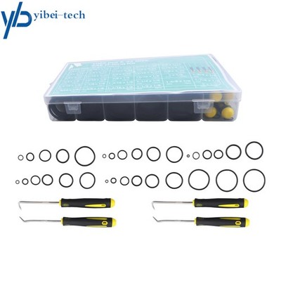 1086 PCS O-Rings Assortment Kit with 4 Pick & Hook Tools - 32 Sizes SAE Black