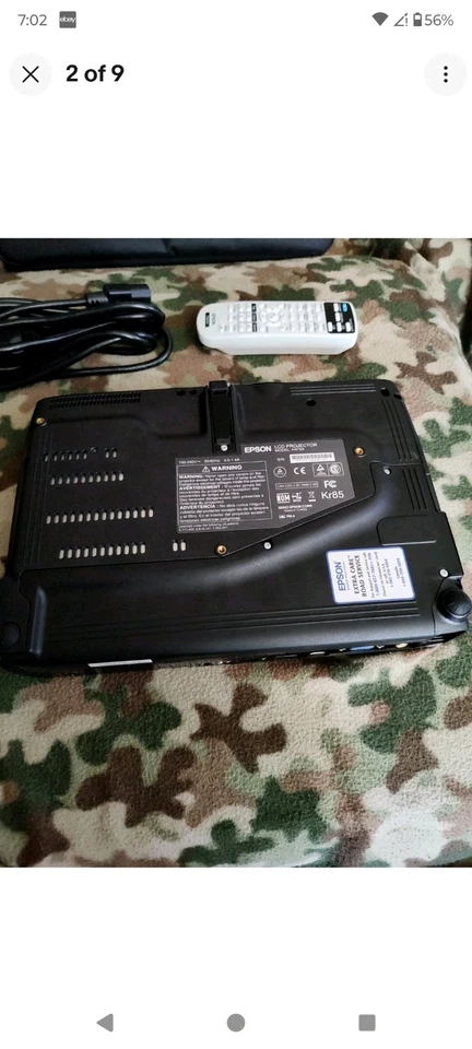 Epson LCD Projector Model H478A - Image 2 of 4