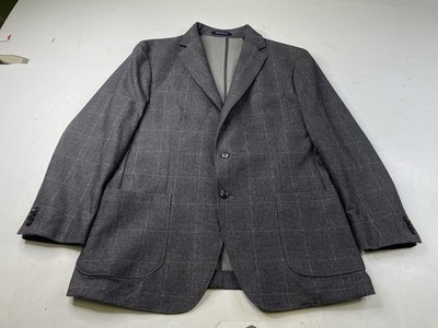 Joseph Abboud Heritage Mens 44R Modern Fit Stretch Blazer Suit Jacket Glen Plaid