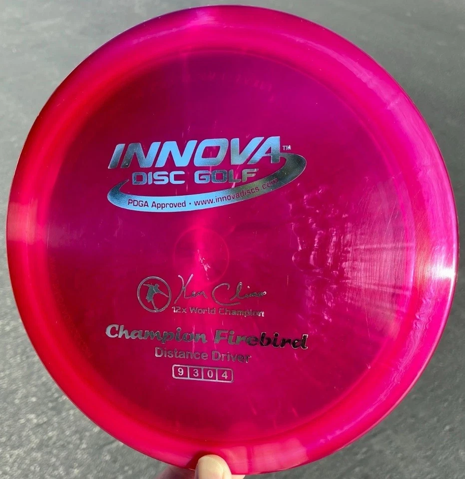 Innova Champion Firebird RARE - Penned - Stiff - Flat - Pearly 12x KC Disc Golf - Image 3 of 4