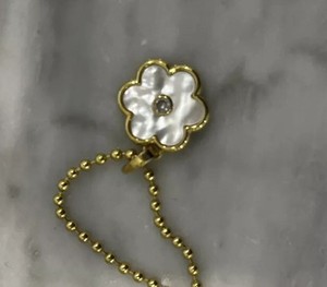 Asha Ashley McCormick Flower Mother Of Pearl Diamond Charm