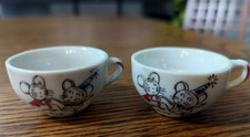 Vintage Miniature Elephant Mouse Porcelain Tea Set Japan Pretend Play Tea Party