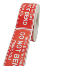 Do Not Bend Stickers - Warning Stickers for Shipping Fragile Handle with Care St