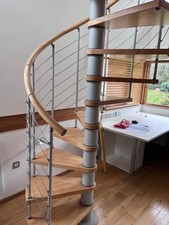 Ehleva Vogue 120cm Spiral Staircase Excellent Condition  Matching Balustrade