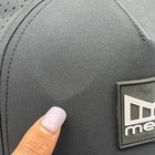 Melin Hydro Odyssey Stacked Hat Black Size Classic Snapback HAS DEFECT AS IS NWT — photo 2