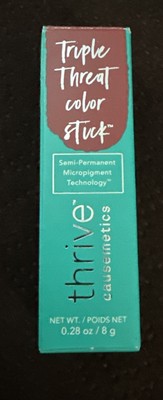 NEW Thrive Causemetics Triple Threat Color Stick - TESSA Berry Matte 0.28oz