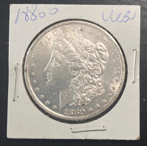 1880-O MORGAN SILVER ONE DOLLAR UC BU