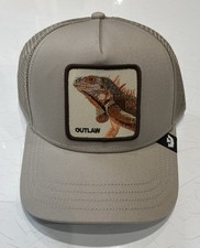 Goorin Bros The Outlaw Lizard Biscuit Beige Trucker Hat - New With Tag