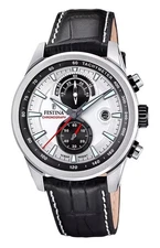 Festina Timeless Chronograph Silver Dial Quartz 100M Men's Watch F20695-1