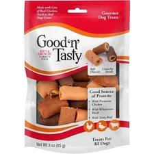 Soft and Crunchy Dog Treats Variety Pack, 3 Ounce Healthy Snacks for Small and