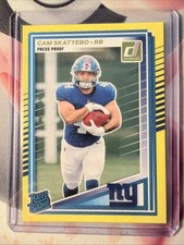 2025 Panini Donruss - Cam Skattebo Yellow Press Proof #302 (RC)