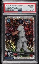 2018 Bowman Draft Chrome Sparkles Refractor Josh Breaux #BDC-57 PSA 9 MINT 09r5
