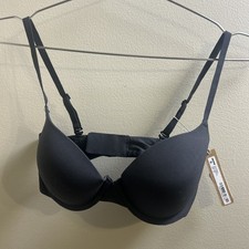 Skims Fits Everybody Push Up Demi Bra Onyx BR-UWR-2295 Size 32D